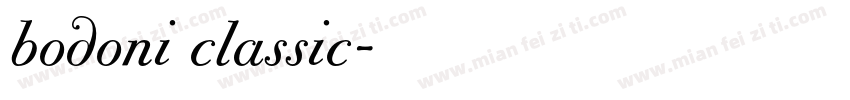 bodoni classic字体转换